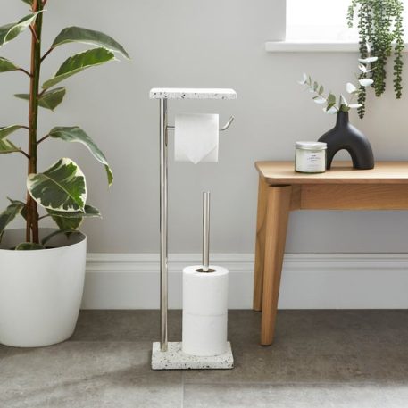 Terrazzo Natural Toilet Butler with Shelf