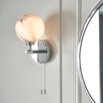 Utopia Marble Bathroom Wall Light