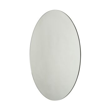 Hay 20 Watt Round LED Bathroom Mirror with Touch Demist - Silver