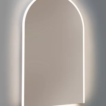 John Lewis Aura Arched Illuminated Mirror