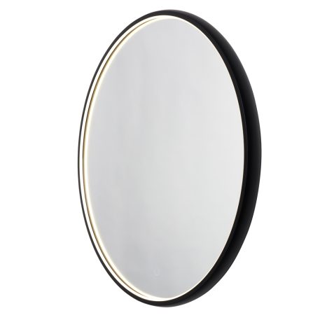 Nim 32 Watt LED Bathroom Framed Mirror with Touch Demist - Black