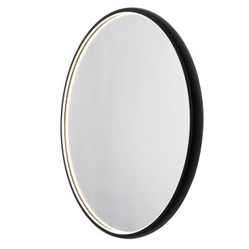 Nim 35 Watt LED Bathroom Framed Mirror with Demist - Black