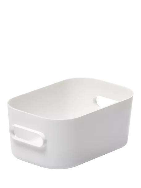 SmartStore Compact Storage Bin, White, XS