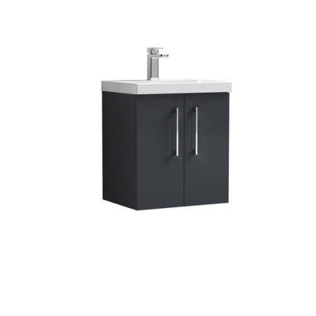 Arno Wall Mounted 2 Door Vanity Unit with Basin