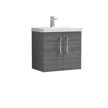 Arno Wall Mounted 2 Door Vanity Unit with Basin