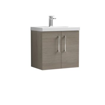 Arno Wall Mounted 2 Door Vanity Unit with Basin