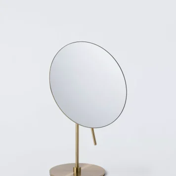 John Lewis Elegance Magnifying Mirror, Brushed Brass