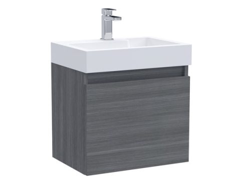 Merit 1 Door Wall Mounted Vanity Unit with Basin