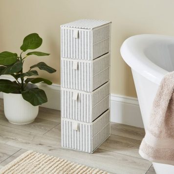 Coastal Stripe Storage Drawers
