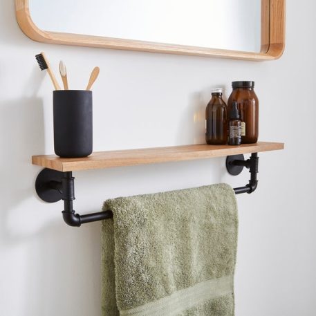 Cromford Wooden Shelf and Rail