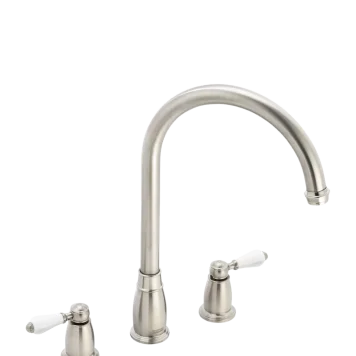 Franke Gloriana Classic Swivel J Spout 2 Lever 3 Hole Basin Tap