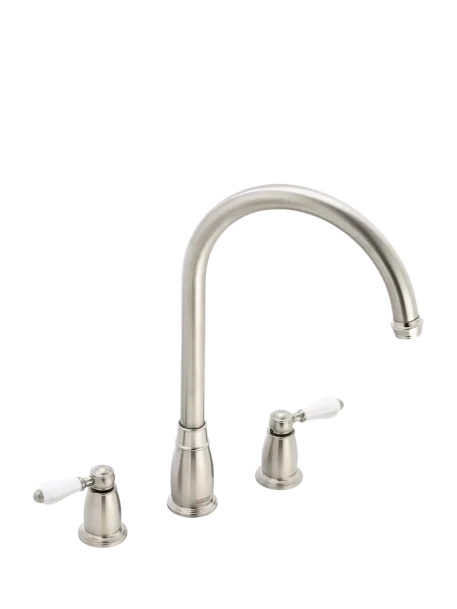 Franke Gloriana Classic Swivel J Spout 2 Lever 3 Hole Basin Tap