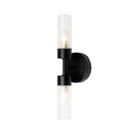 Mavis 2 Arm Bathroom Wall Light - Black