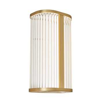 Perseus 8 Watt CCT LED Bathroom Wall Light with Opal Glass - Brass