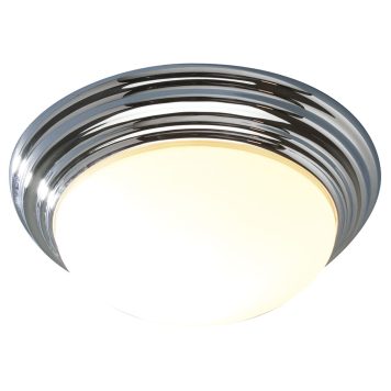 Dar BAR5250 Barclay Small Flush Chrome Bathroom Ceiling Light IP44